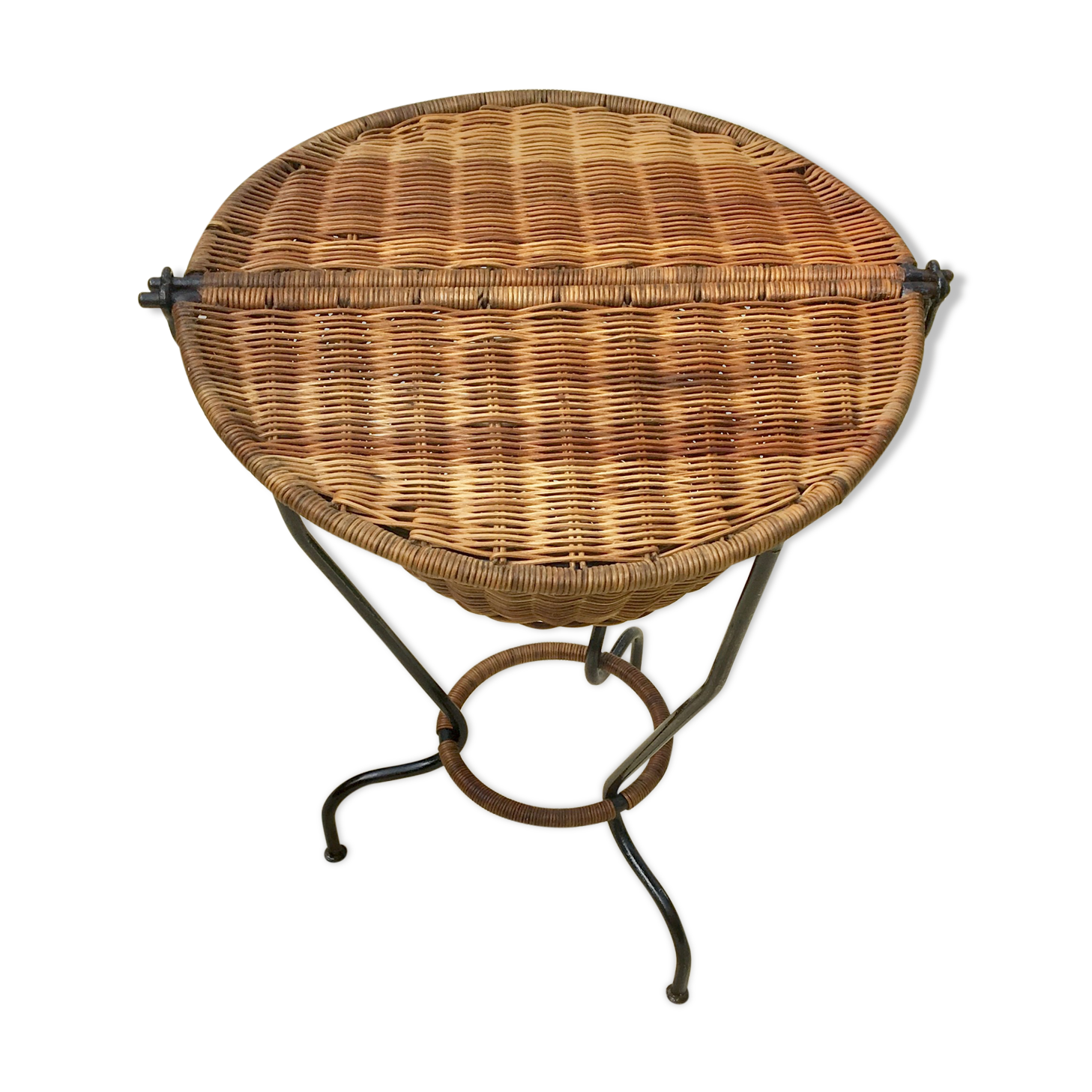 Rattan and wrought iron worker