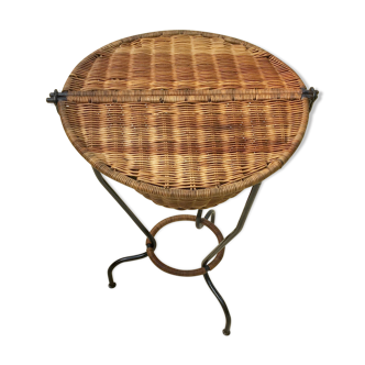 Rattan and wrought iron worker