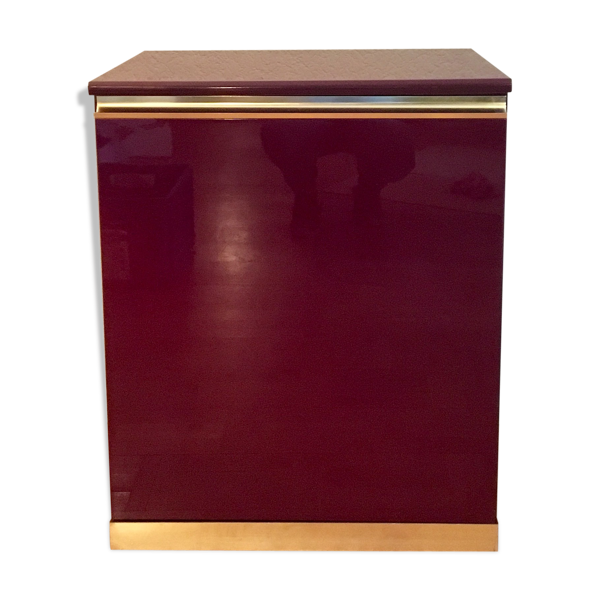 Buffet en laque rouge une porte