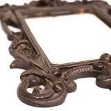 Anthracite baroque mirror 45 x 33 cm