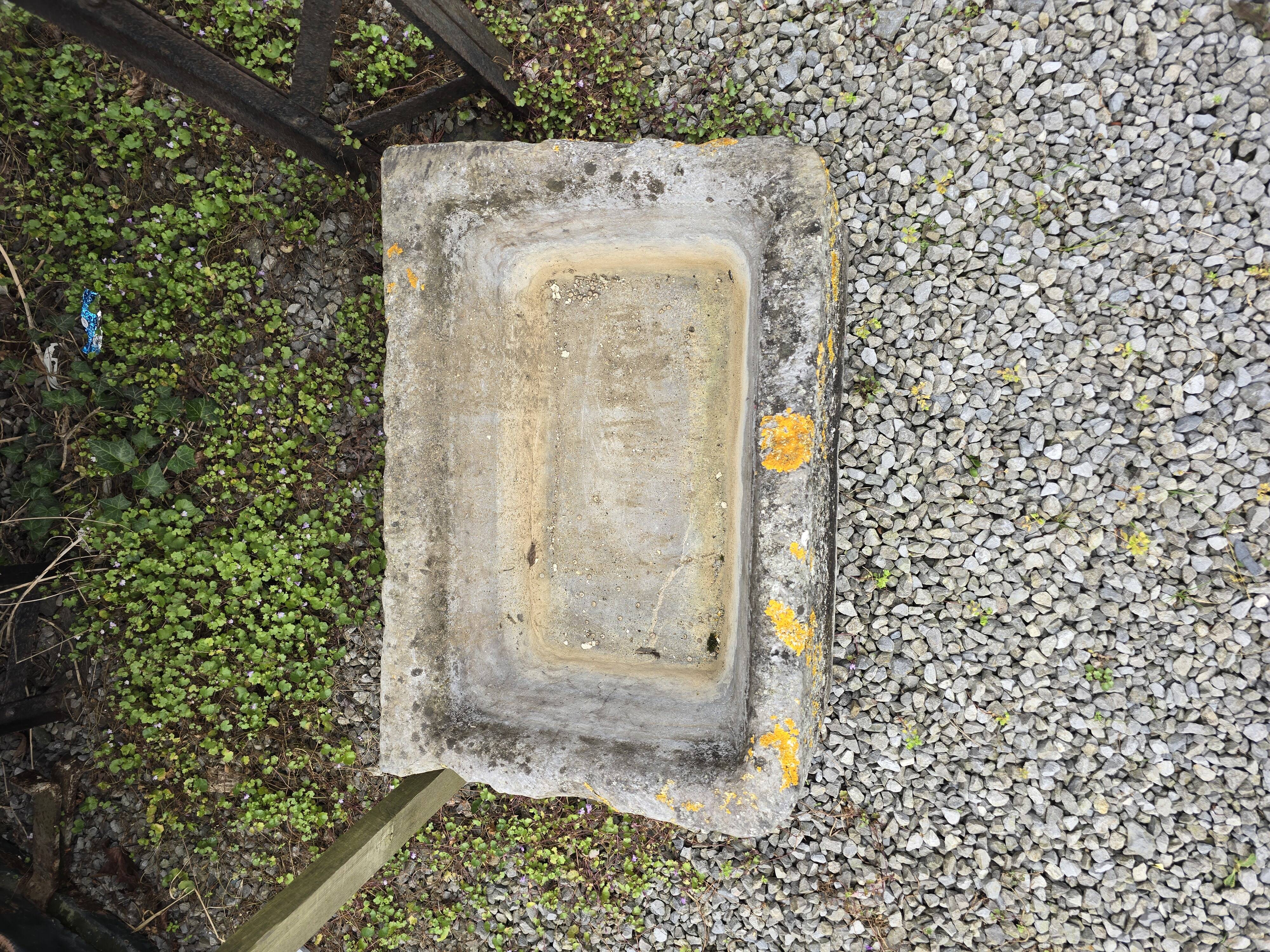 19th century blue stone trough