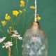Suspension globe vintage en verre