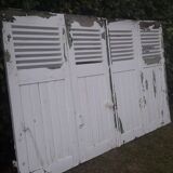 Shutters 4 leaves H148xL245cm antique oak pair 1