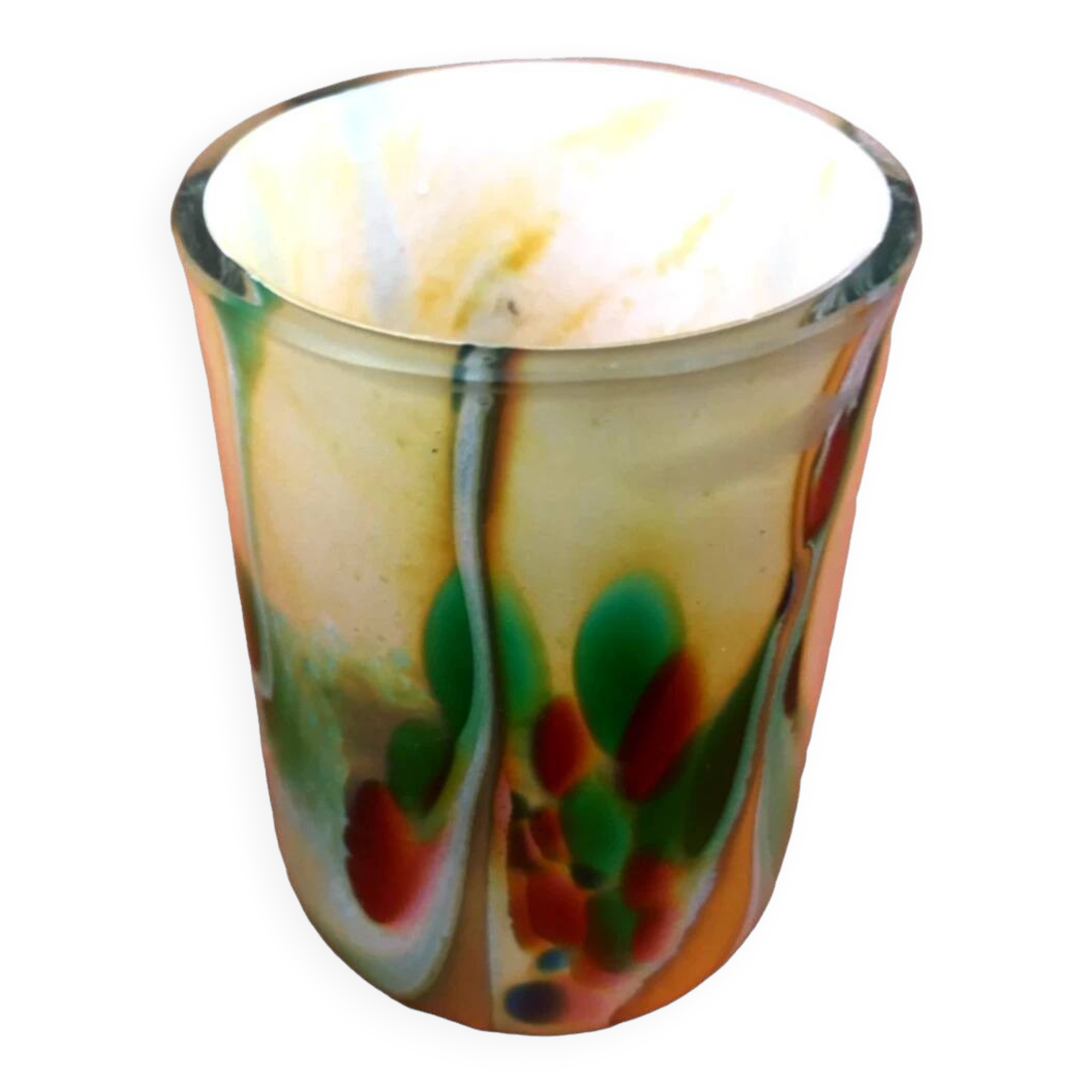 Multicolored Glass/Water Cup