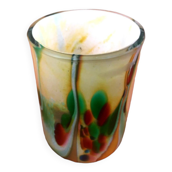 Verre / Gobelet à eau multicolore