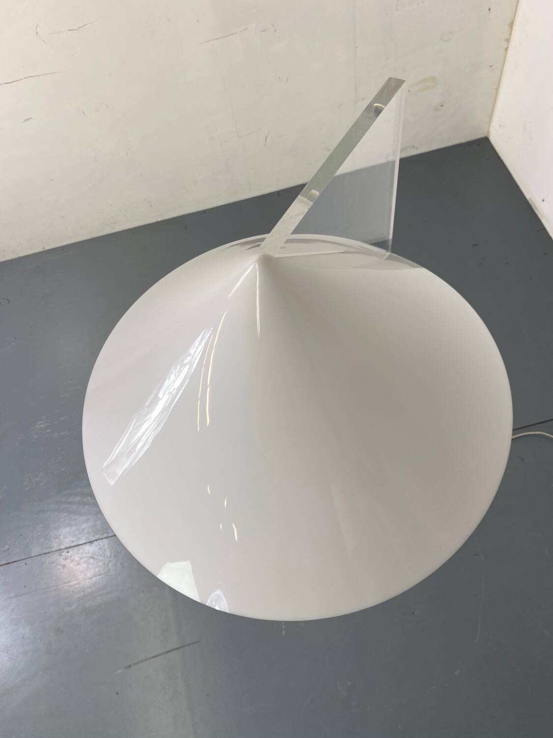 Space Age Acrylic Glass Floor Lamp by Harco Loor, 1980s