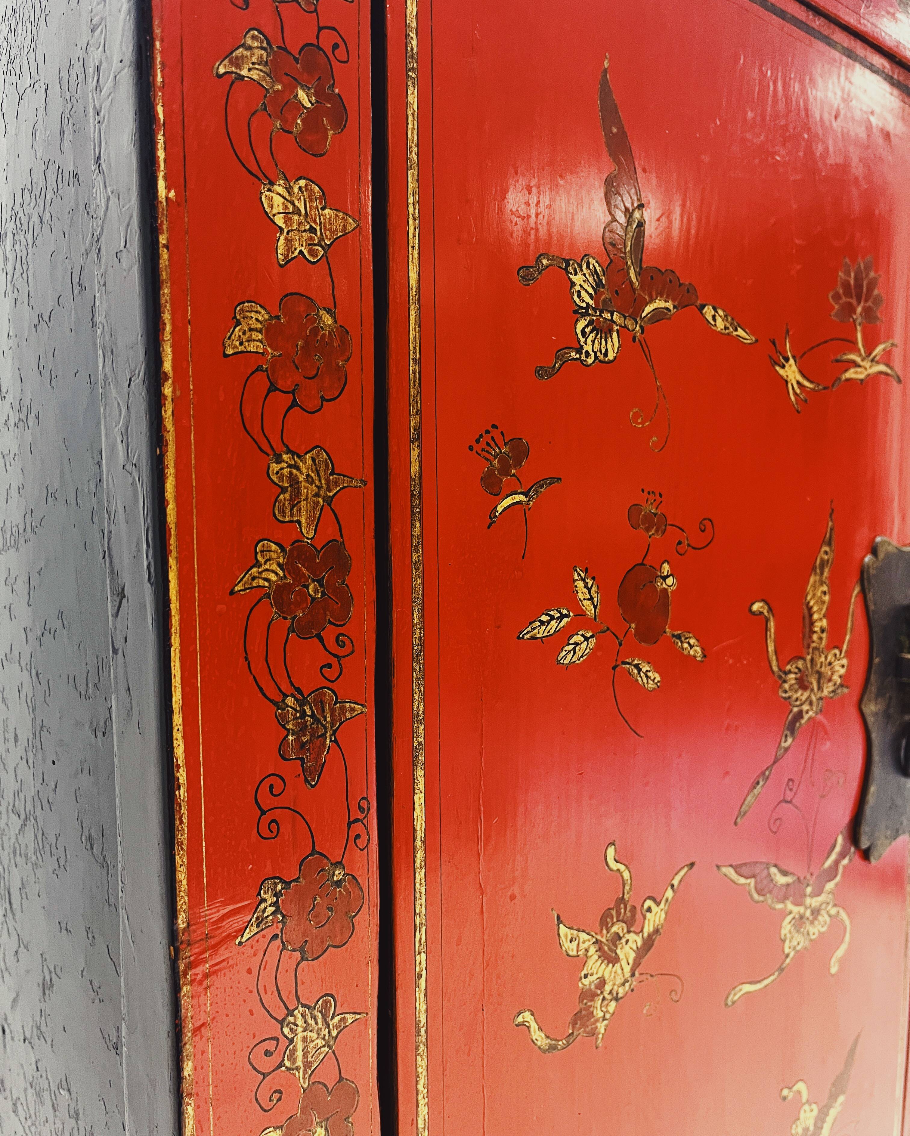 Chinese red cabinet