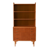 Scandinavian bookcase with drawers and shelves