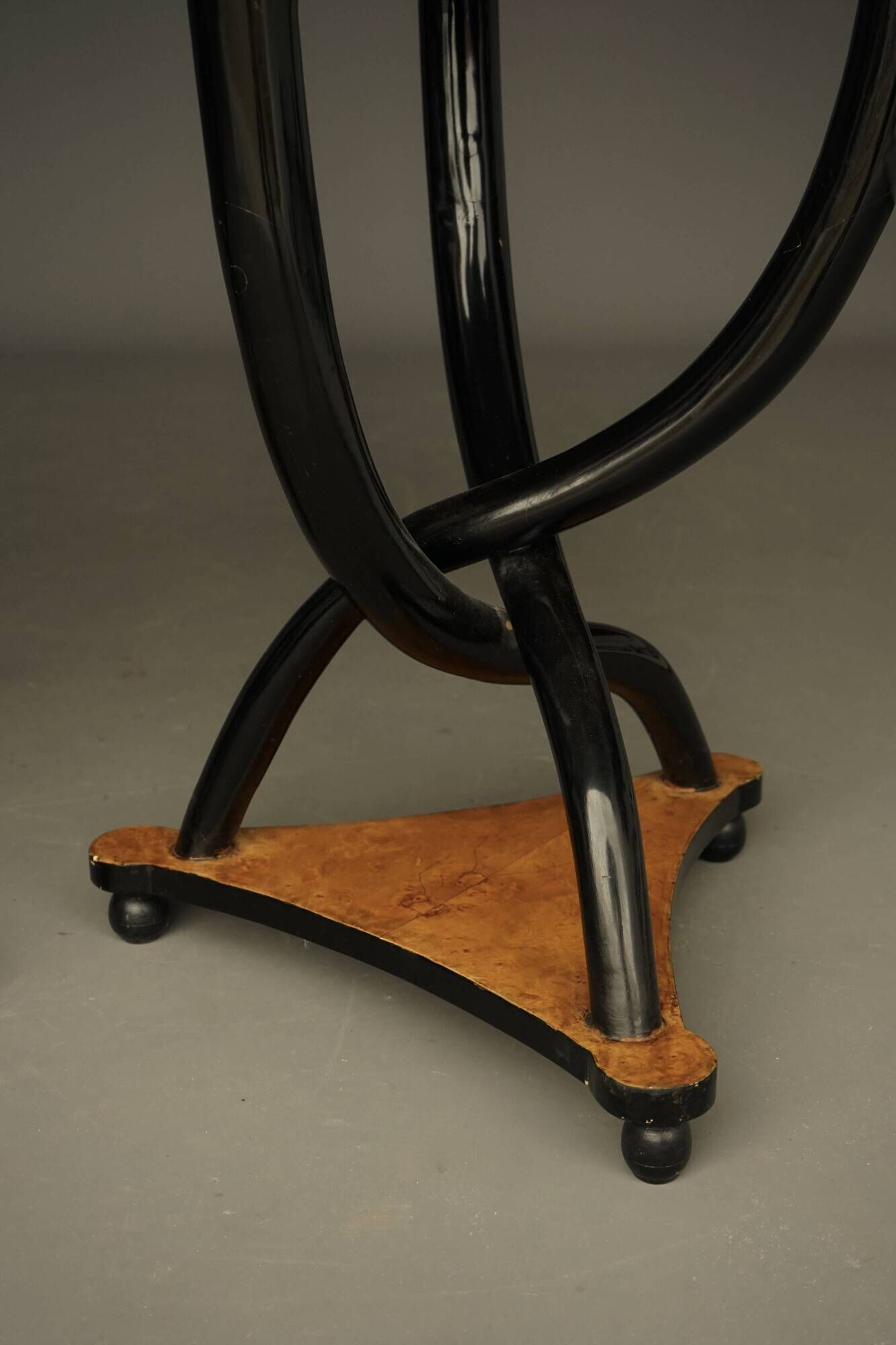 Decorative Italian Burl Maple and Birch wood Side Tables. 1950s