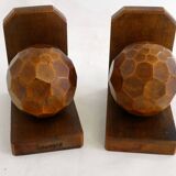 Pair of mirror ball bookends