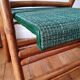 Pair of folding rattan bistro chairs