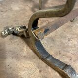 Pair of vintage andirons 1970 Horse head