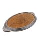 Art Deco burl wood tray, France 1930s