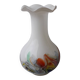 Vase en verre multicolore