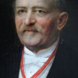 Distressed 19th Century Gentleman Portrait Painting