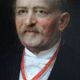 Portrait de gentleman du XIXe siècle, à l'aspect vieilli
