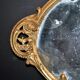 Antique mirror tray Centerpiece mainly in bronze and mercury glass