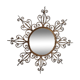 Vintage gold metal sun mirror