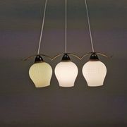 Ancien lustre / lampe suspendue avec trois sources lumineuses. Danois, design