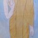 19th Century Silk Painting Buddha Thailand