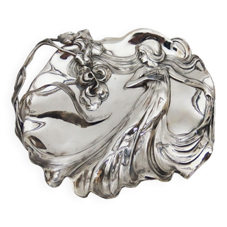 Art Nouveau card dish by WMF