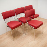 Italian Chrome Dinning Chairs, 1950s, Set of 2