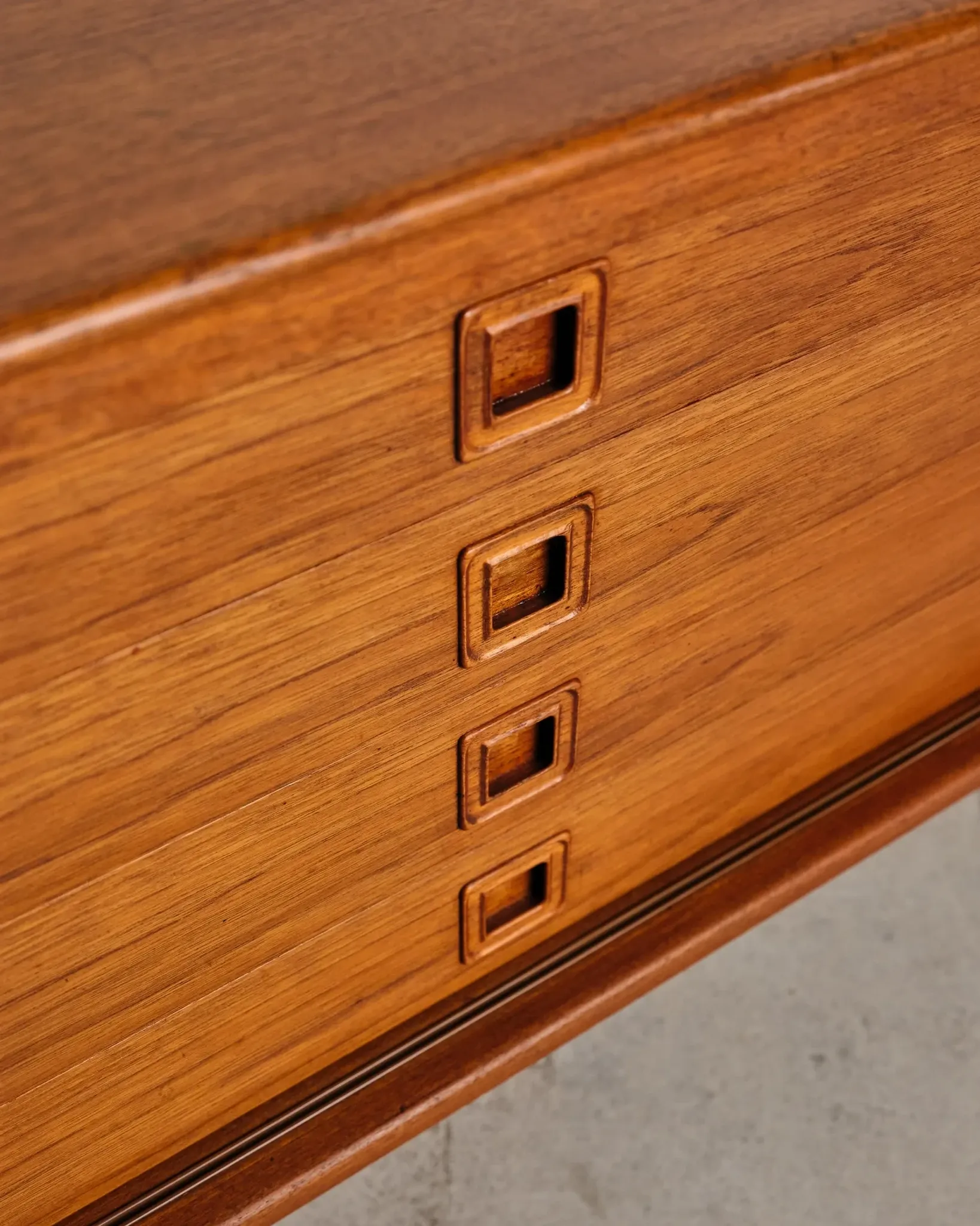 Teak enfilade by H.W. Klein for Bramin, Denmark, 1960s.