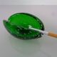 Green Sommerso Murano Glass Ashtray, Italy, 1960s