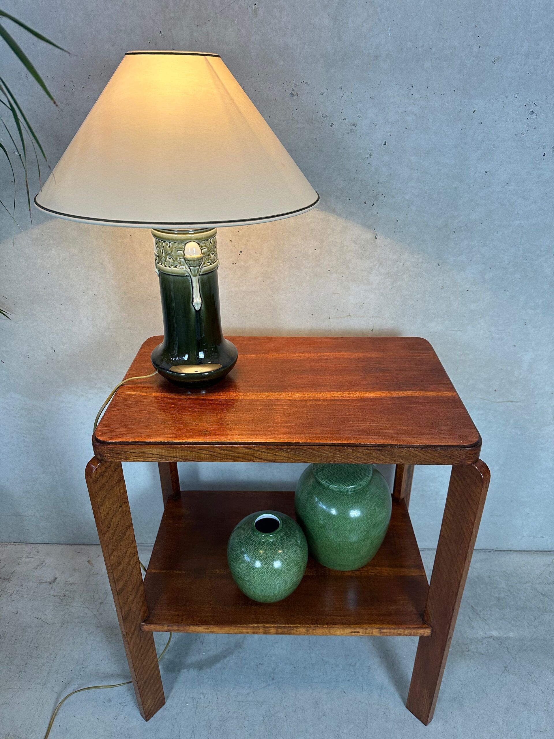 Table d'appoint art déco – chêne