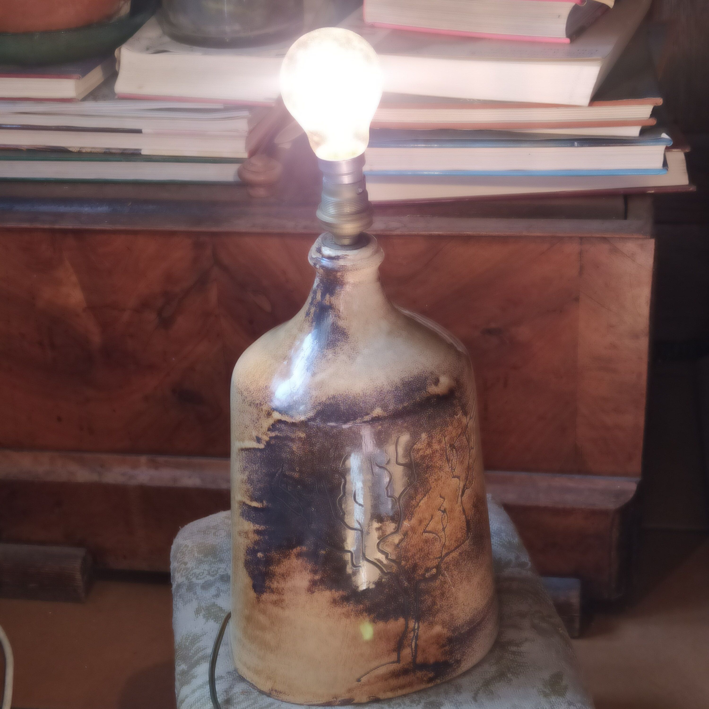 Ceramic lamp from the 1970s