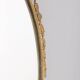 50s vintage wall mirror in brass decorated italian design