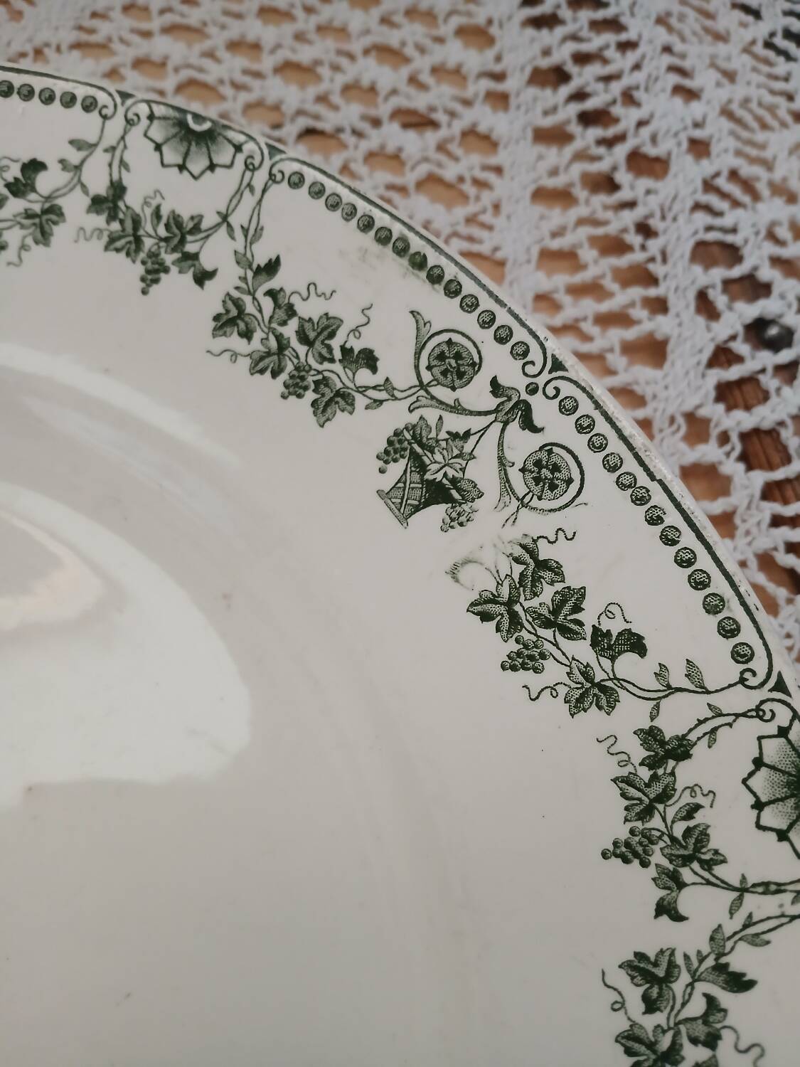 Antique ironstone dish