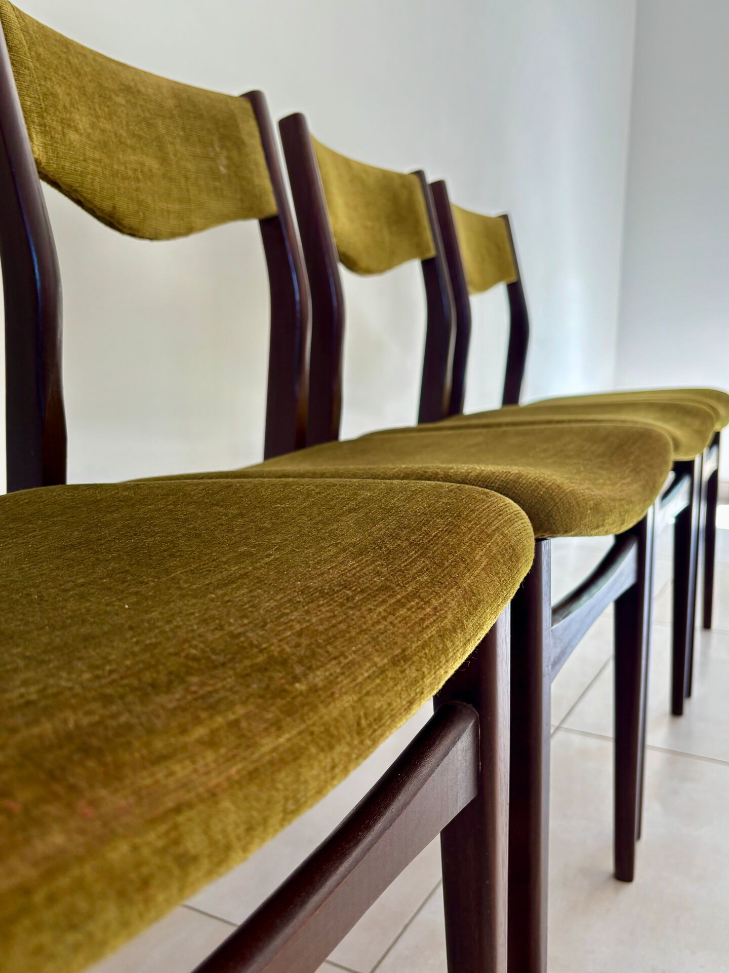 Chaises vintage en palissandre de style scandinave
