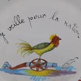 Assiette Clamecy décor au coq