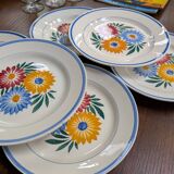 Ensemble assiettes a dessert vintage