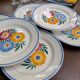 Ensemble assiettes a dessert vintage
