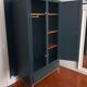 Armoire penderie scandinave bleu ganne