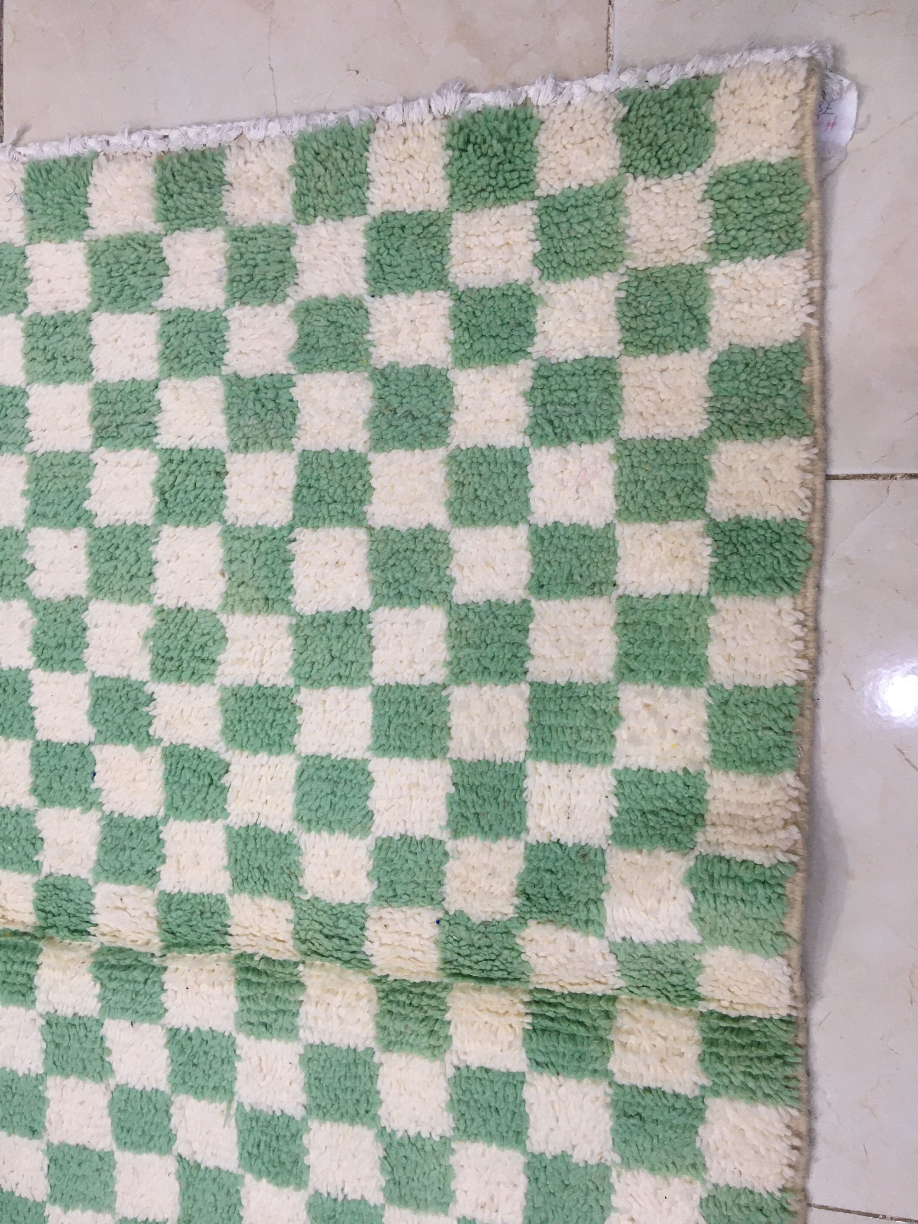 Moroccan Berber Boujad Carpet, Table Carpet, 1m55 x 1m16