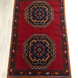 Berber wool carpet 106x131cm