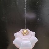Pink opaline pendant light