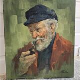 Oil on canvas "The Sailor"