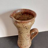 Speckled stoneware pitcher