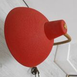 Vintage red adjustable desk lamp