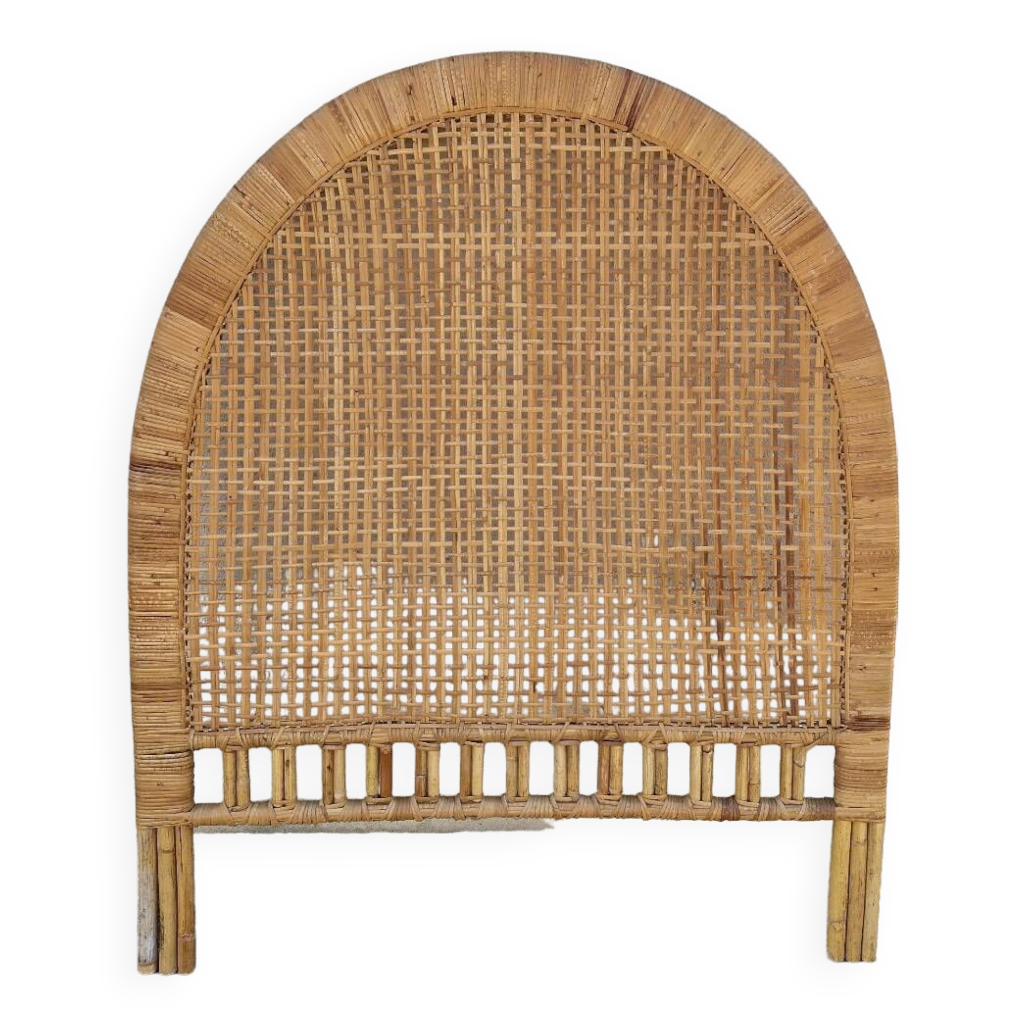 Rattan wicker headboard
