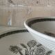 Lot of 6 deep plates with thistles