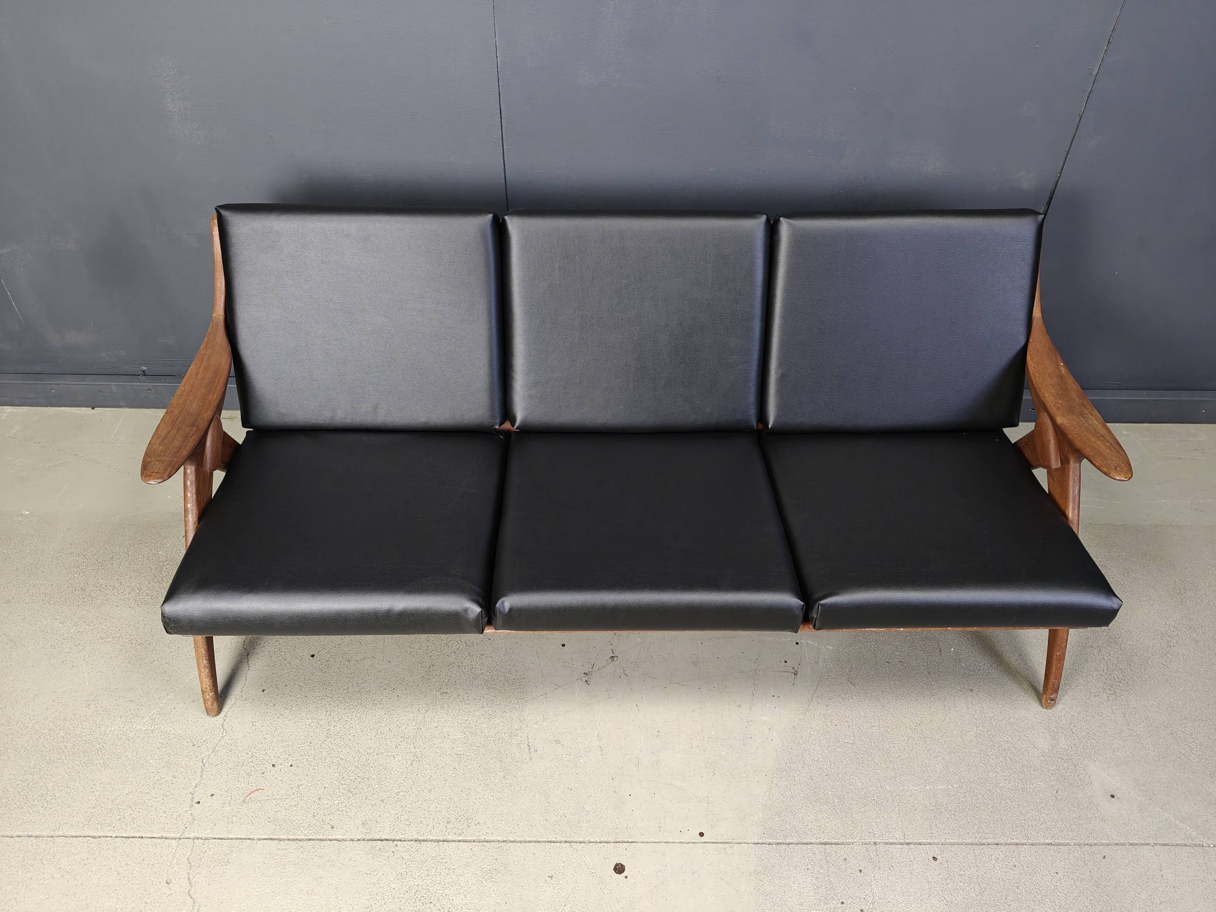 Vintage three seater 'de knoop' sofa by de ster Gelderland, 1960s