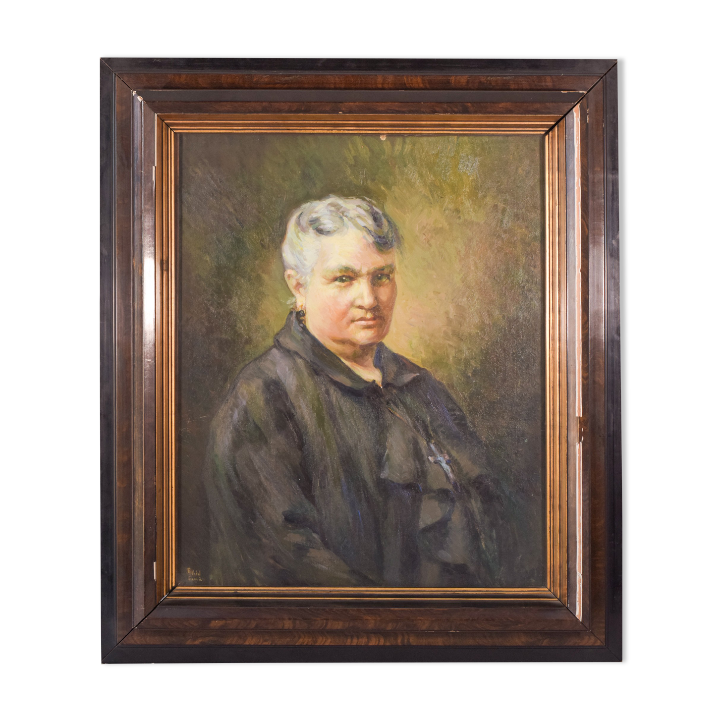 Portrait of a lady - oil on canvas