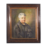 Portrait d’une dame - huile sur toile