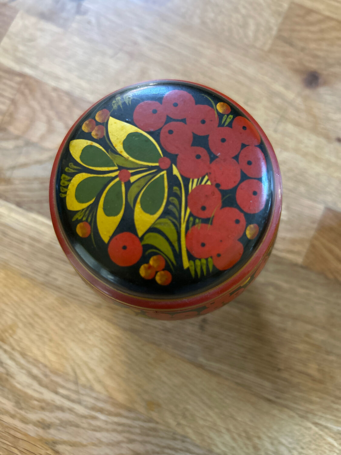 Vintage Russian hand-painted box