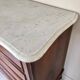 Commode 1940 bois marqueté et marbre